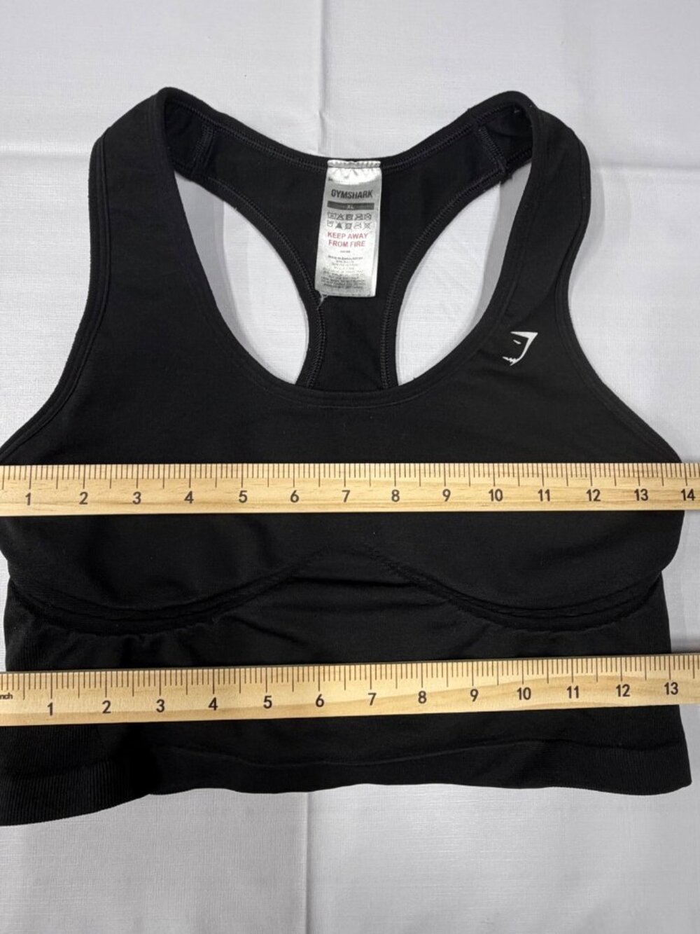 Gymshark Lift Seamless Midi Tank With Shelf Black size XL - Picture 2 of 8